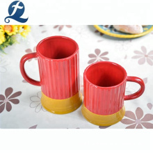 Custom drinking coffee milk tea handgrip color ceramic office cup